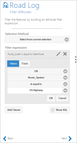 Adding a second attribute selection clause